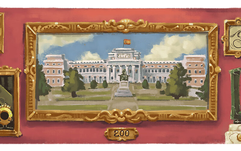 Doodle Google Prado 200 anni