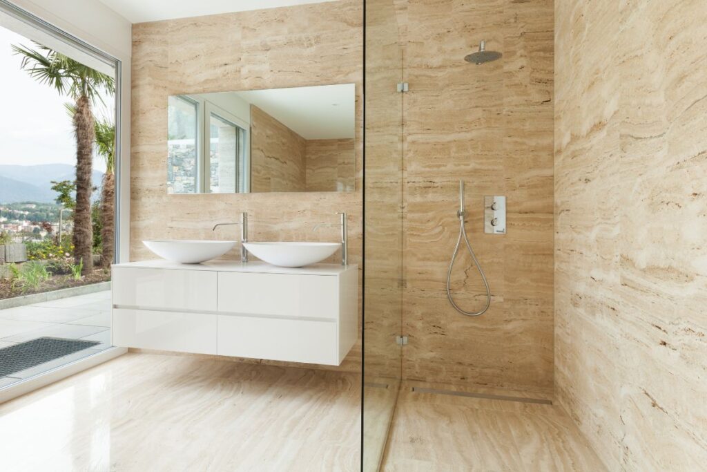 Bagno in stile delicato