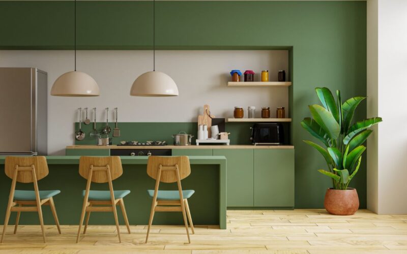 Cucina|Cucina bianco e verde|aziende di ristrutturazione chiavi in mano|Rinnovare la cucina|Sala da pranzo verde|Parete cucina verde|Dove comprare accessori per la cucina|idee salvaspazio cucina