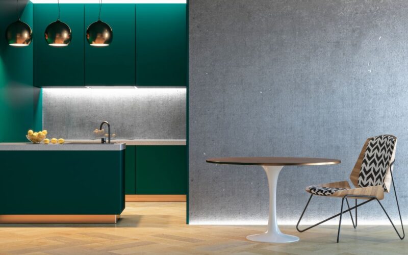 Cucina bianco e verde|Quale materiale sta bene con il legno|Quale materiale sta bene con il legno|pareti in legno moderne