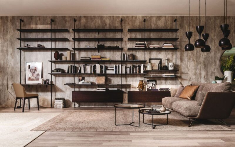 Idee e consigli di design per illuminare la libreria|Illuminare una libreria|Libreria arredare moderno - Tonin Casa|Idee e consigli di design per illuminare la libreria