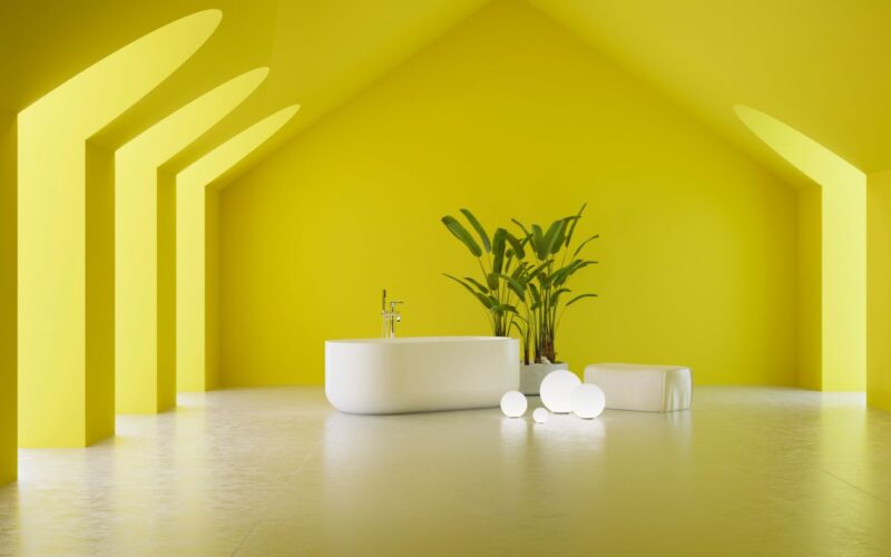 |bagno giallo|abbinamenti bagno giallo