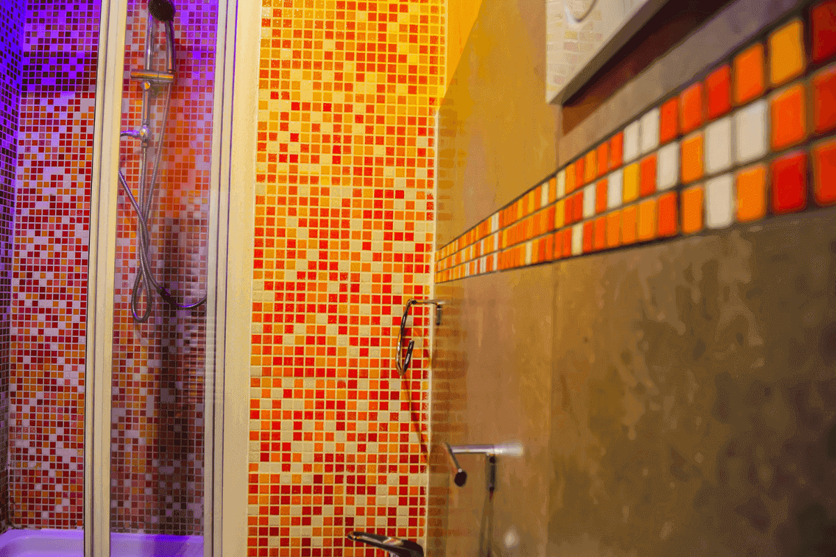 mosaico in bagno