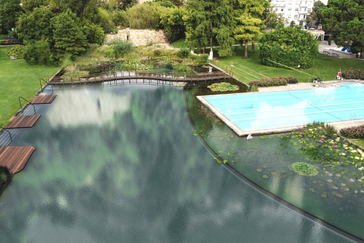 Rendering Bio Nature Pool - Terme Merano