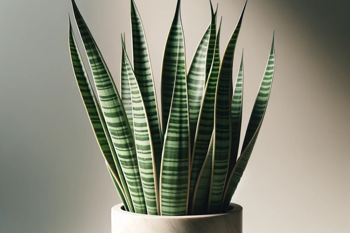 Sansevieria, conosciuta anche come lingua di suocera