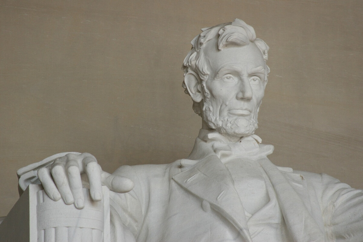 scioglimento statua lincoln caldo estremo 