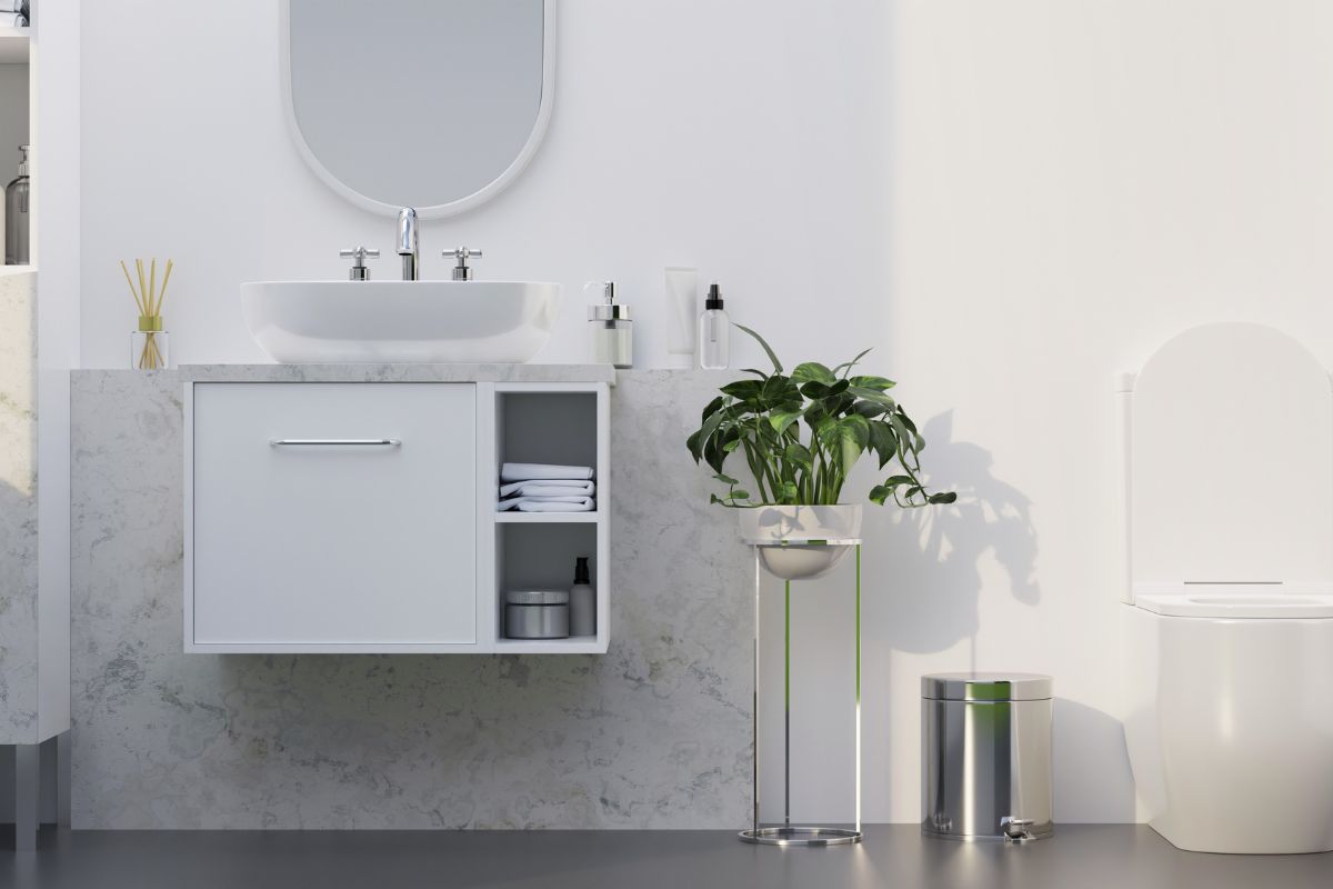 bagno piccolo minimal