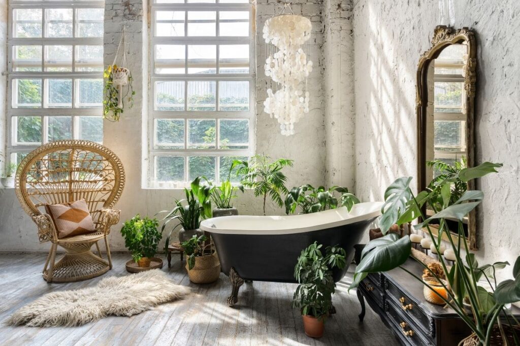 bagno tendenze 2021 boho chic