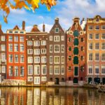 Case di Amsterdam - canale di Amsterdam|Migliori città per lo smart working