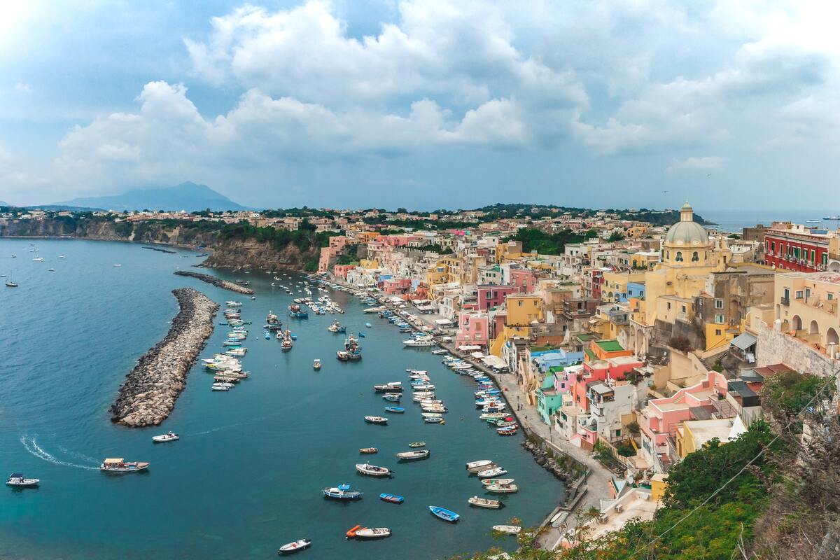 Case di Procida sono colorate