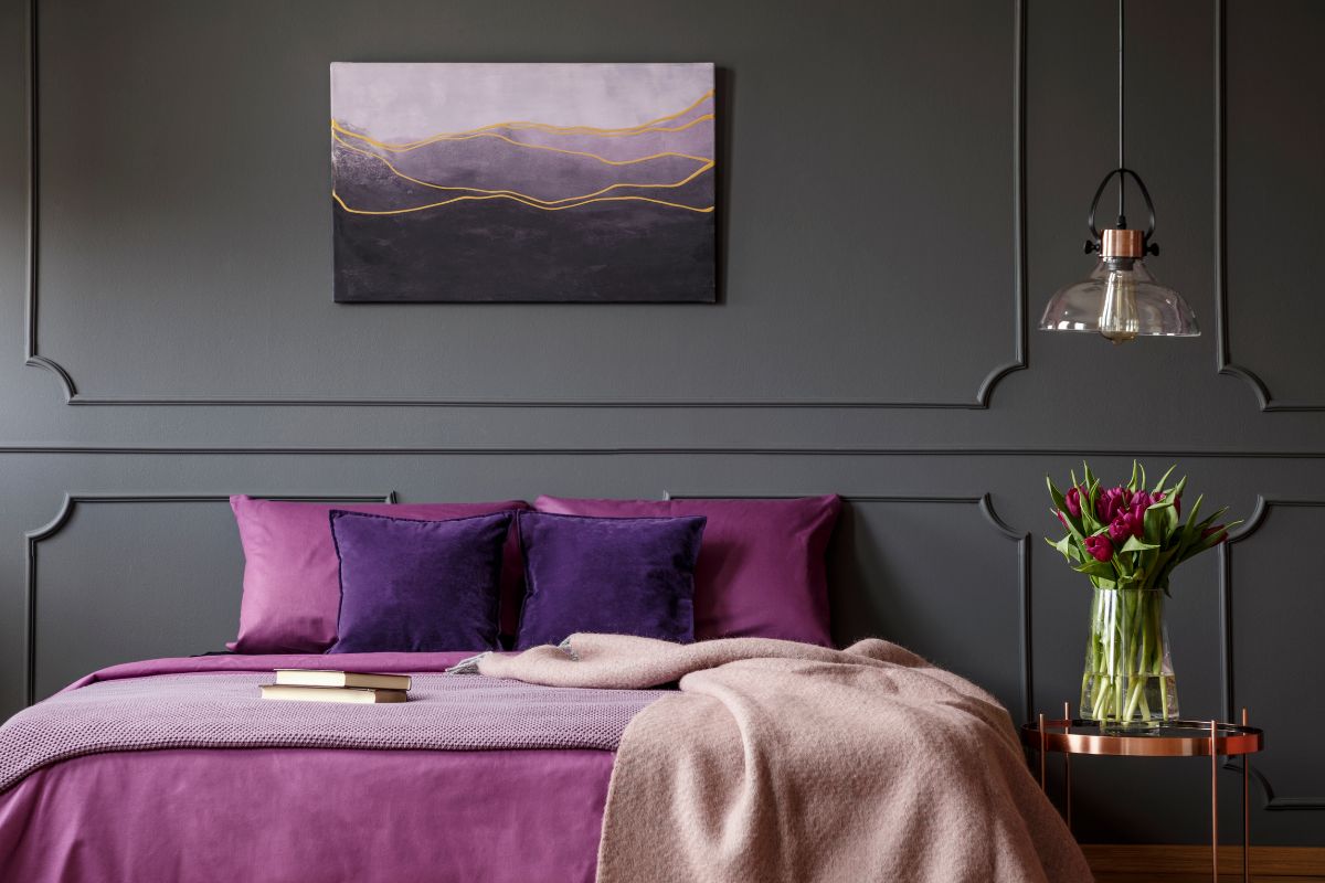 colori simili al viola interior design