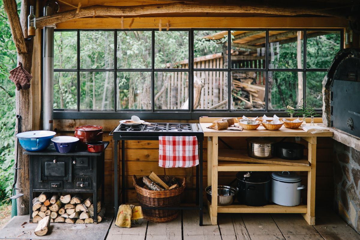 cucina in giardino