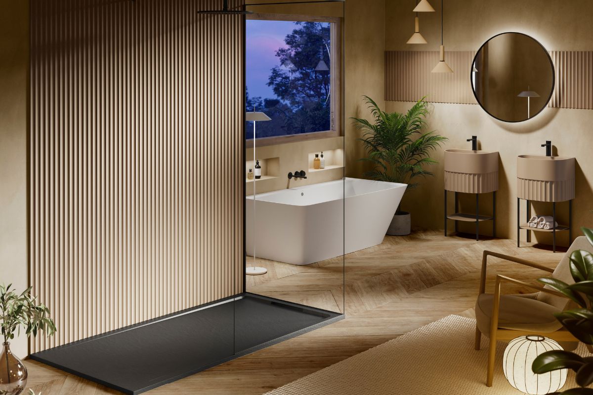 doccia nero bagno