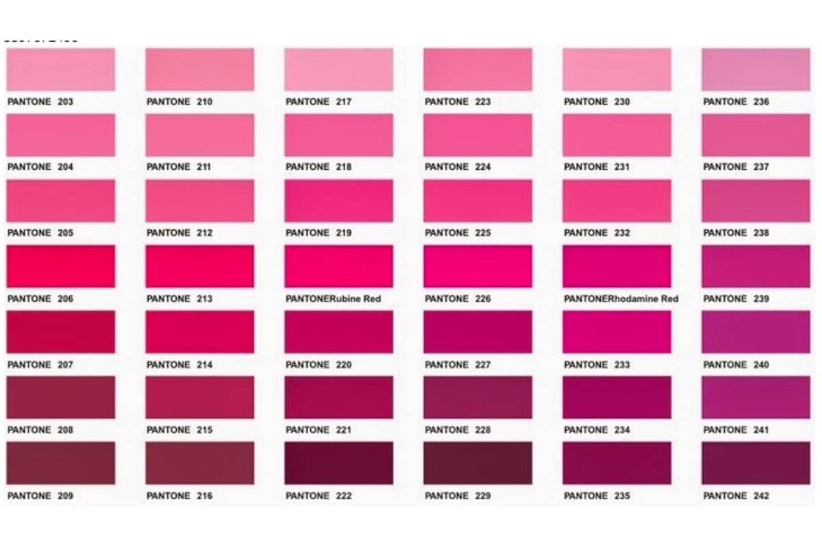 fucsia codici pantone