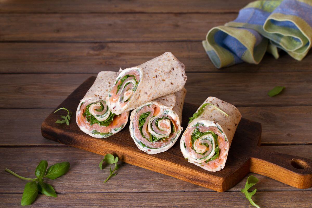 menù per ferragosto in casa Rotolini di Salmone