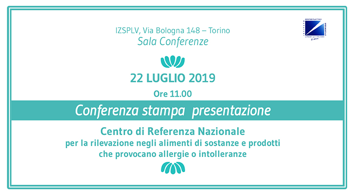 Presentazione del Centro di Referenza Nazionale per la rilevazione negli alimenti di sostanze e prodotti che provocano allergie o intolleranze