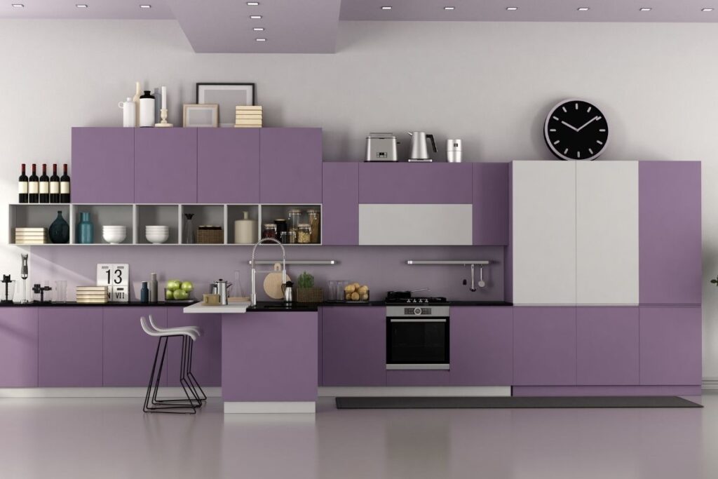 progetto Cucina Lilla idee esempio