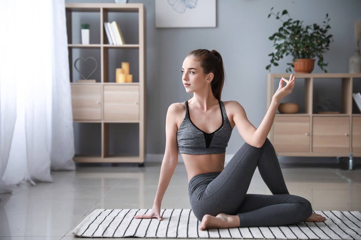 l'ambiente ideale per praticare yoga a casa