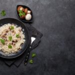 Riso piatto piano - risotto ai funghi|Riso piatto piano - risotto alla milanese