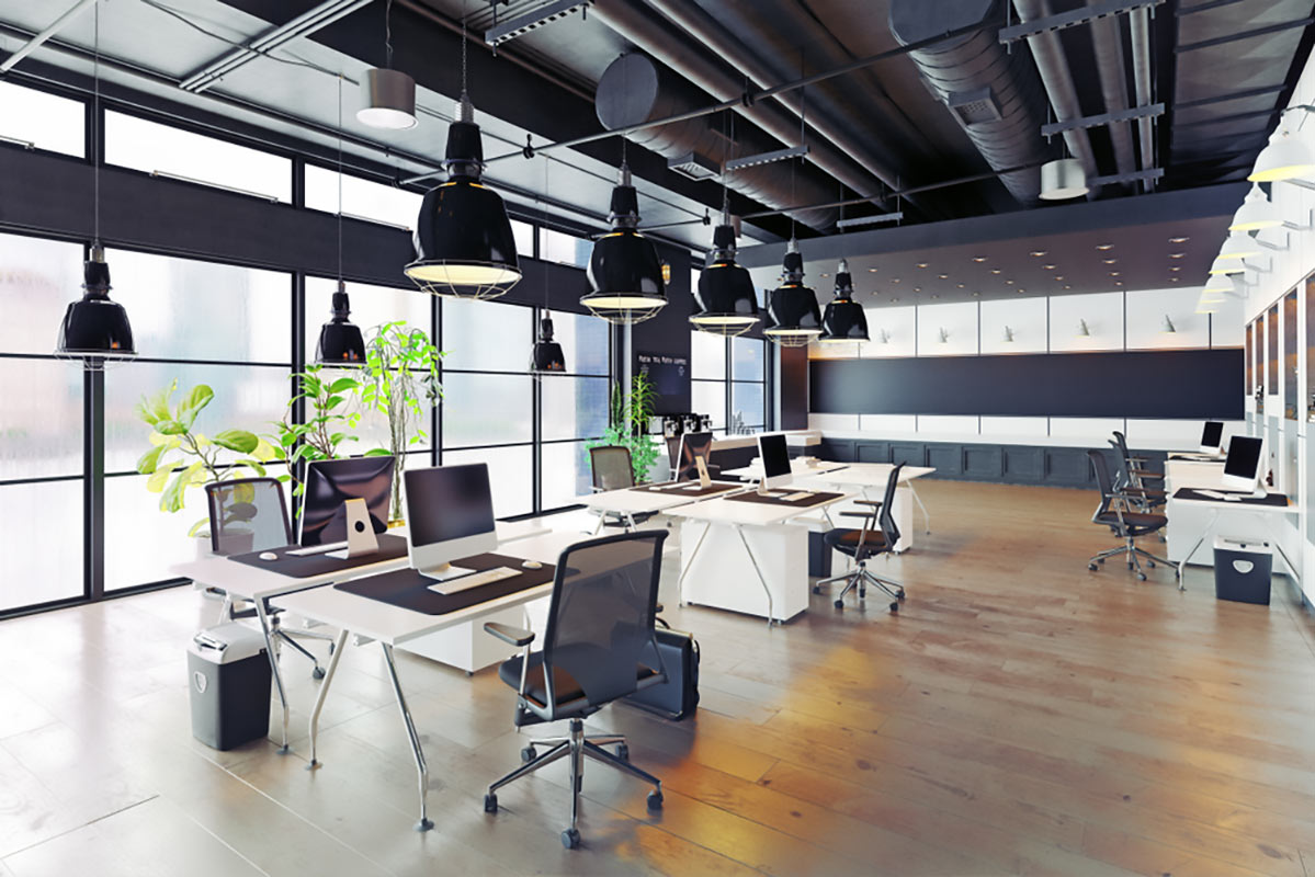 By Zastolskiy Victor
Royalty-free stock illustration ID: 1031148421
modern cozy loft office interior. 3d rendering - Illustration