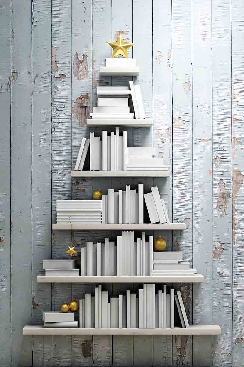 librerie e scaffali in stile shabby chic 