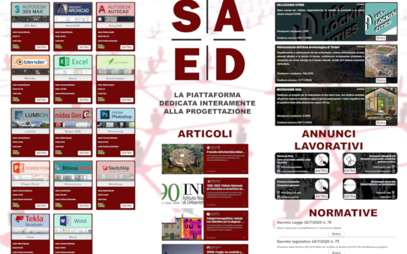 SAEDcom, la piattaforma dedicata alla progettazione