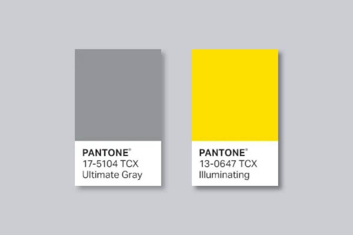 2021 Ultimate Gray (Pantone 17-5104) e Illuminating (Pantone 13-0647)