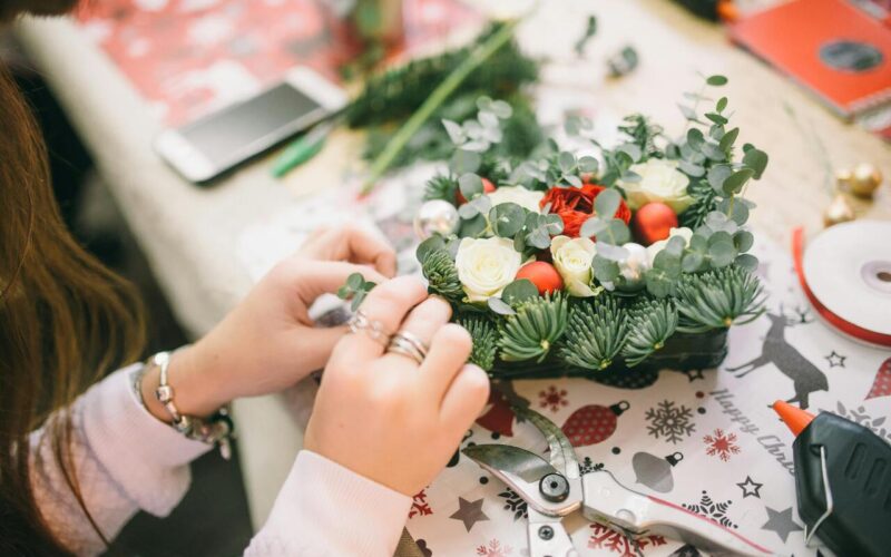 FIORI NATALIZI DECORAZIONI NATALE