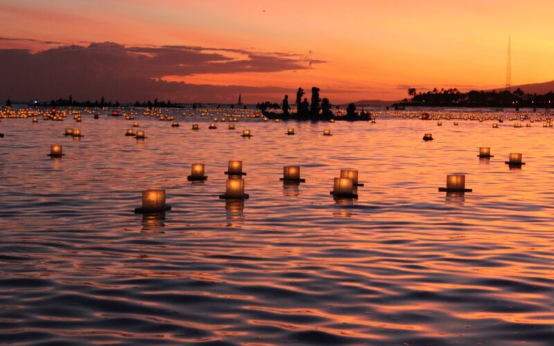 festival di Loy Krathong lanterne in thailandia