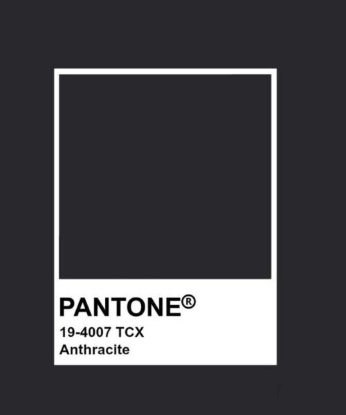 Pantone nero antracite: il trionfo del colore grigio dalle sfumature lunari nere